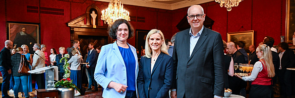 Kathrin Moosdorf, Senatorin für Umwelt, Klima und Wissenschaft, Prof. Dr. Jutta Günther, Rektorin der Universität Bremen und Bürgermeister Dr. Andreas Bovenschulte