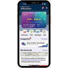 Screenshot der FreiKarte-APP