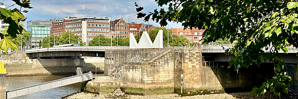 Bürgermeister Smidt Brücke - von der Neustadt aus fotografiert.