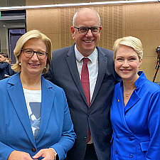 Anke Rehlinger, Andreas Bovenschulte und Manuela Schwesig